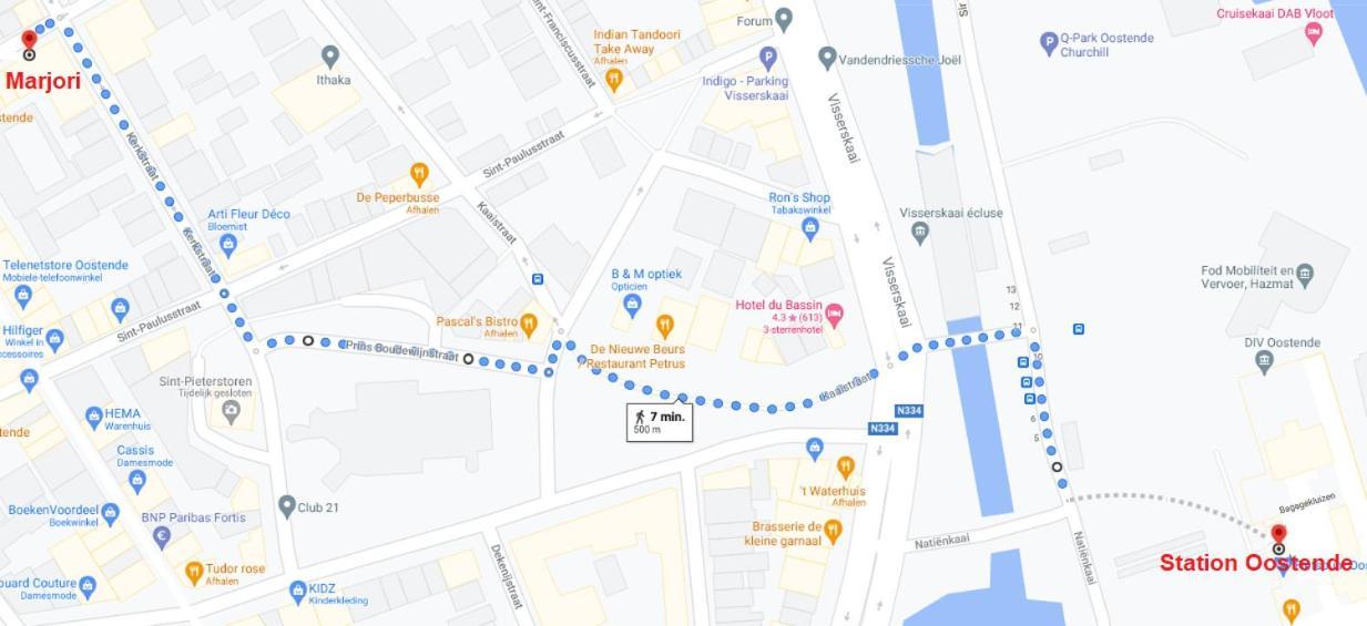Marjori Oostende Met Gratis Parkeerplaats 外观 照片